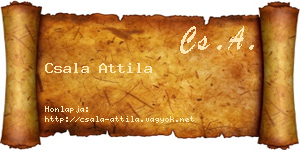 Csala Attila névjegykártya
