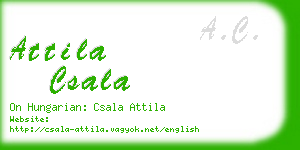 attila csala business card